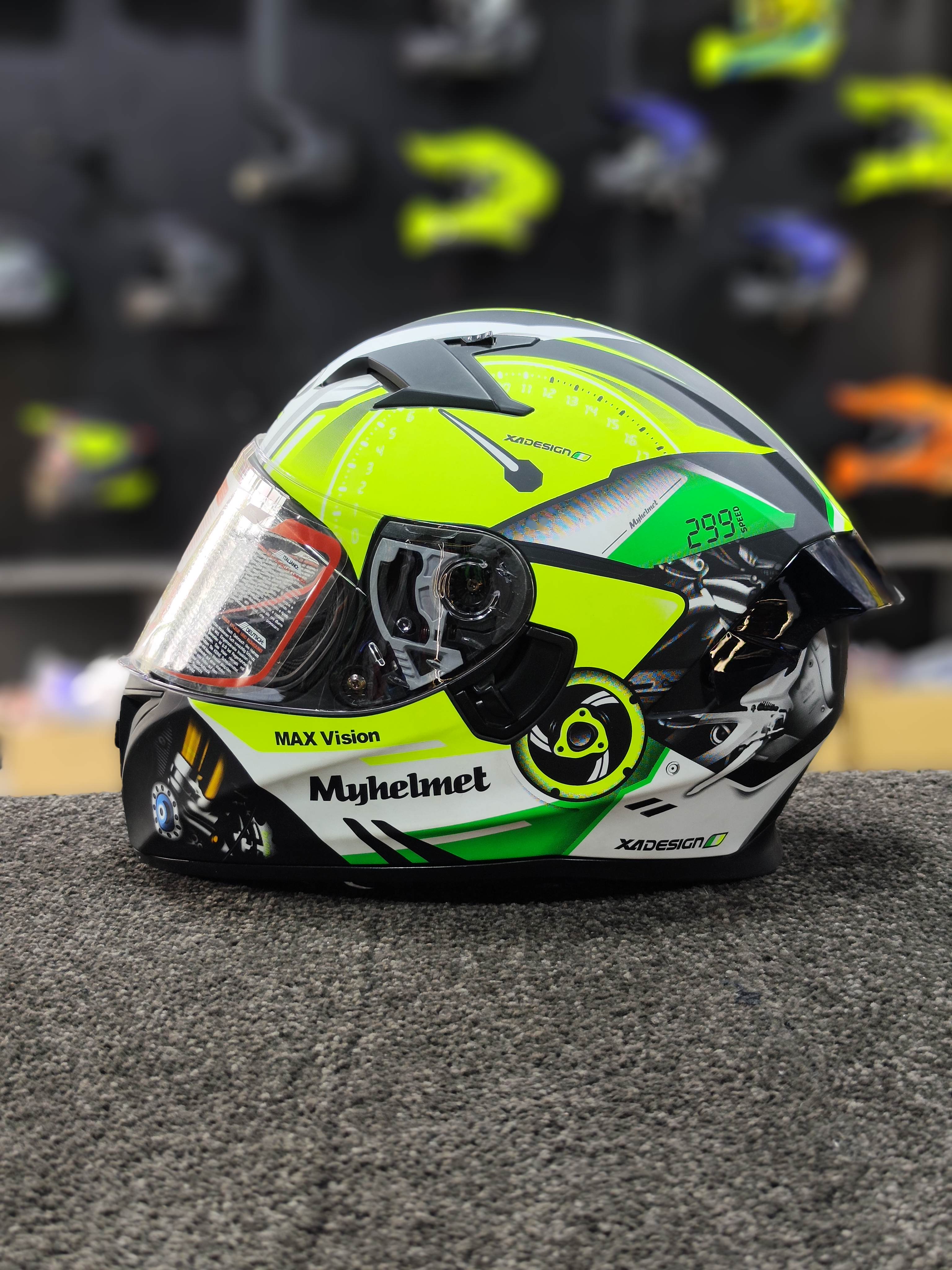 کلاه ریس برند My Helmet مدل XA Design Racing Graphic طراحی اسپرت