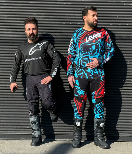 ست کراسی برند LEATT و Alpinestars پارچه Mesh Ventilated