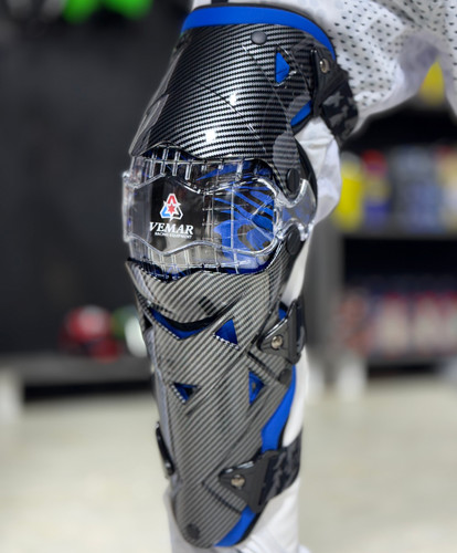 زانوبند برند ویمار مدل Vemar Hinged Knee Guard Carbon Style 4-Piece لولادار